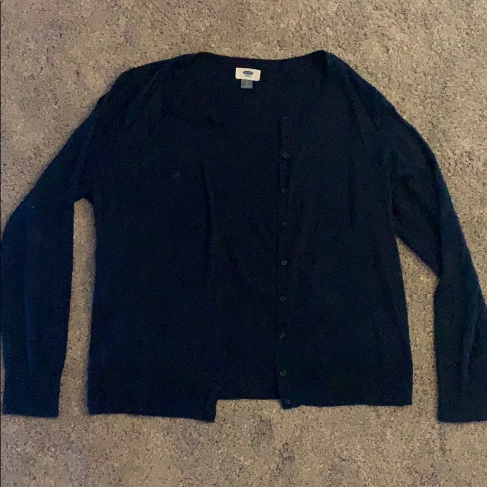 Nave blue Old Navy button up cardigan (size L)